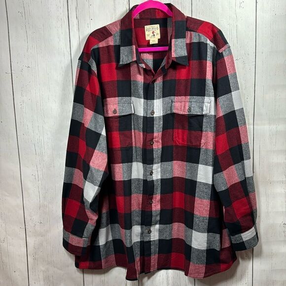 Red Head Brand Co. 3XL Buffalo Plaid Flannel Shirt Rugged Outdoor Cabin Core - Picture 1 of 15